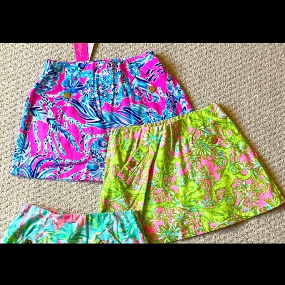 LOT of 2x BRAND NEW Lilly Pulitzer brand Madison Skorts size XXS